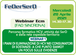 I PIANI DI ELIMINAZIONE DI HCV NEI CONSUMATORI DI SOSTANZE: A CHE PUNTO SIAMO? UN FOCUS SULLE EVIDENZE