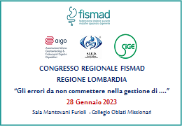 CONGRESSO REGIONALE FISMAD REGIONE LOMBARDIA. GLI ERRORI DA NON COMMETTERE NELLA GESTIONE DI …