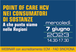 POINT OF CARE HCV NEI CONSUMATORI DI SOSTANZE: A CHE PUNTO SIAMO NELLE REGIONI